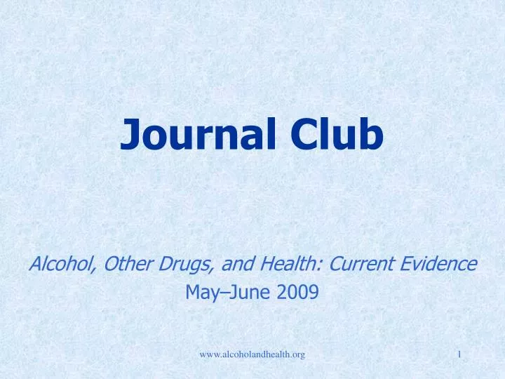 PPT Journal Club PowerPoint Presentation, free download ID1436540