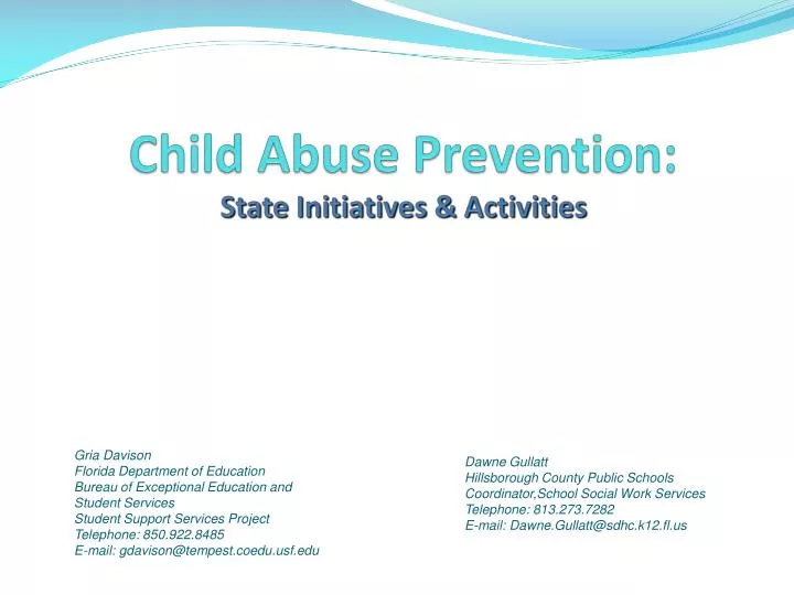 child abuse prevention state initiatives activities n.
