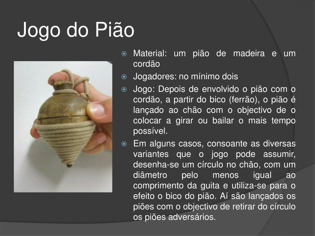 Jogo do Pião - Educamais