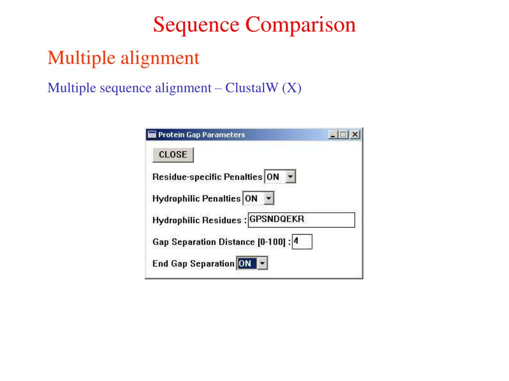 PPT - Sequence Comparison PowerPoint Presentation, free download -  ID:1438891
