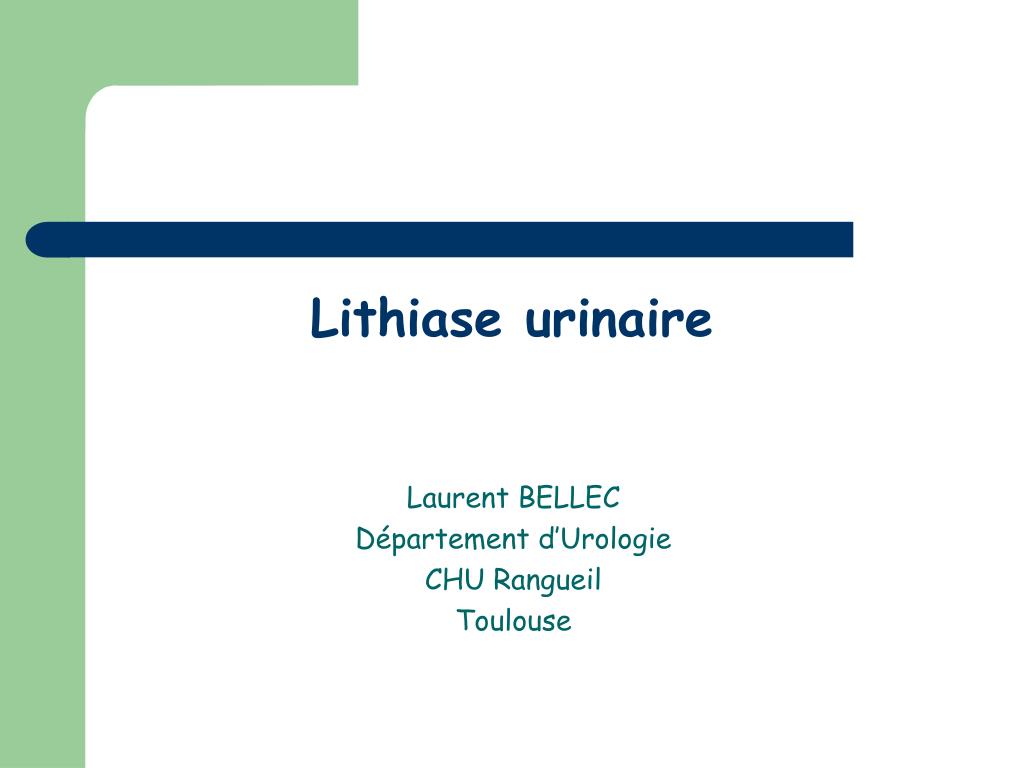 PPT - Lithiase urinaire PowerPoint Presentation, free download ...