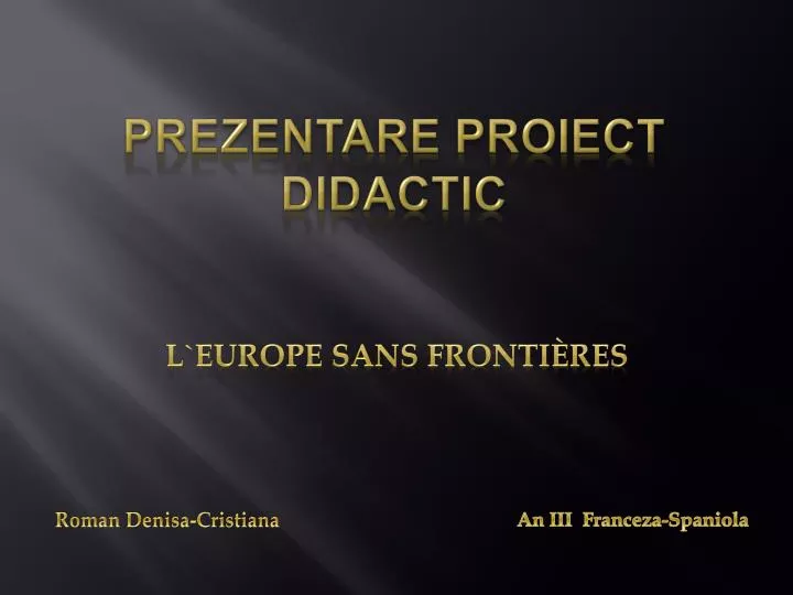 Ppt Prezentare Proiect Didactic Powerpoint Presentation Free