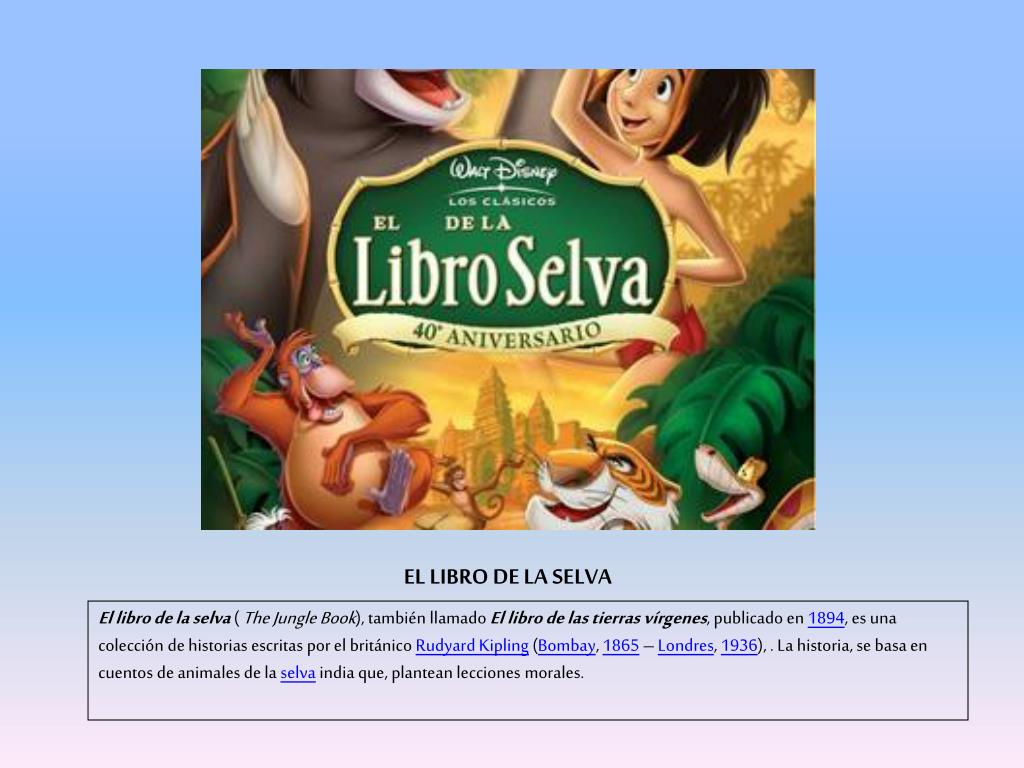 Ppt El Libro De La Selva Powerpoint Presentation Free Download Id 1439865