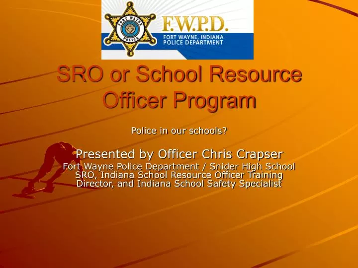 sro or school resource officer program n.