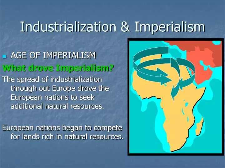 industrialization imperialism n.