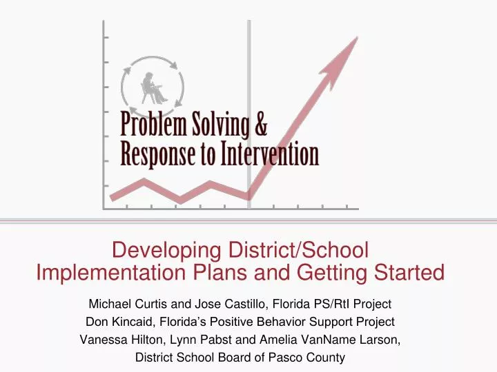 developing district school implementation plans and getting started n.
