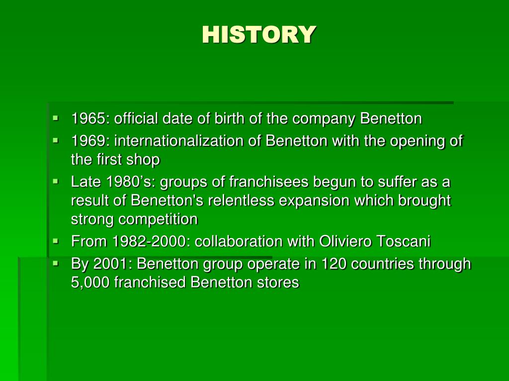 PPT - UNITED COLORS OF BENETTON PowerPoint Presentation, free download -  ID:1441562