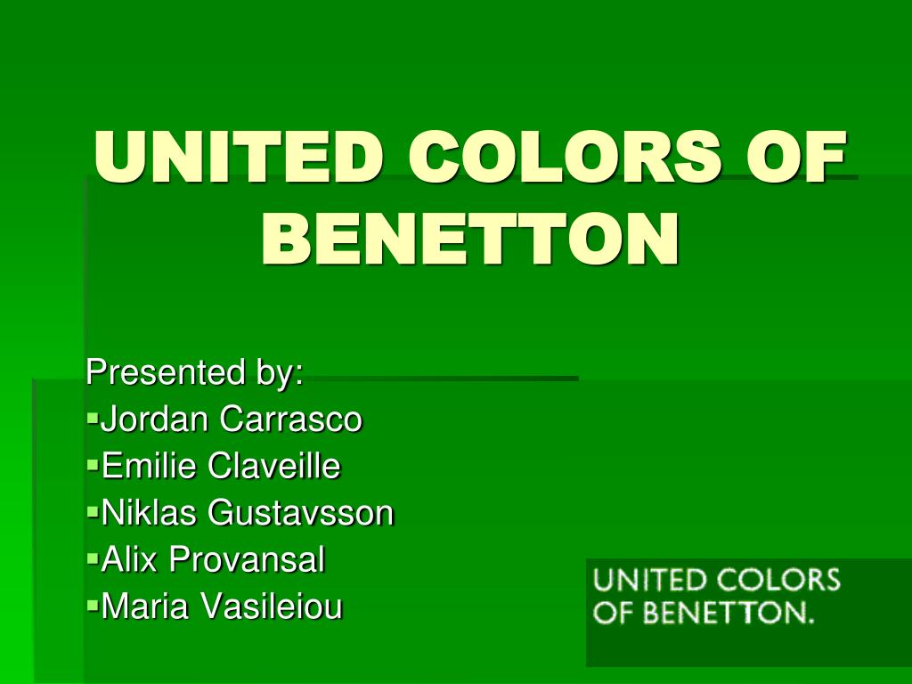 Racional Chaise longue Untado PPT - UNITED COLORS OF BENETTON PowerPoint Presentation, free download -  ID:1441562