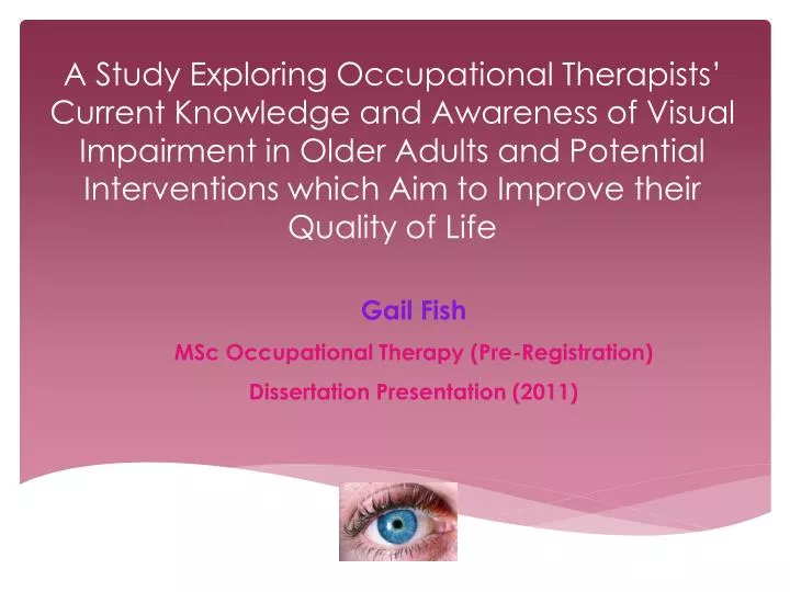 dissertation questions occupational therapy