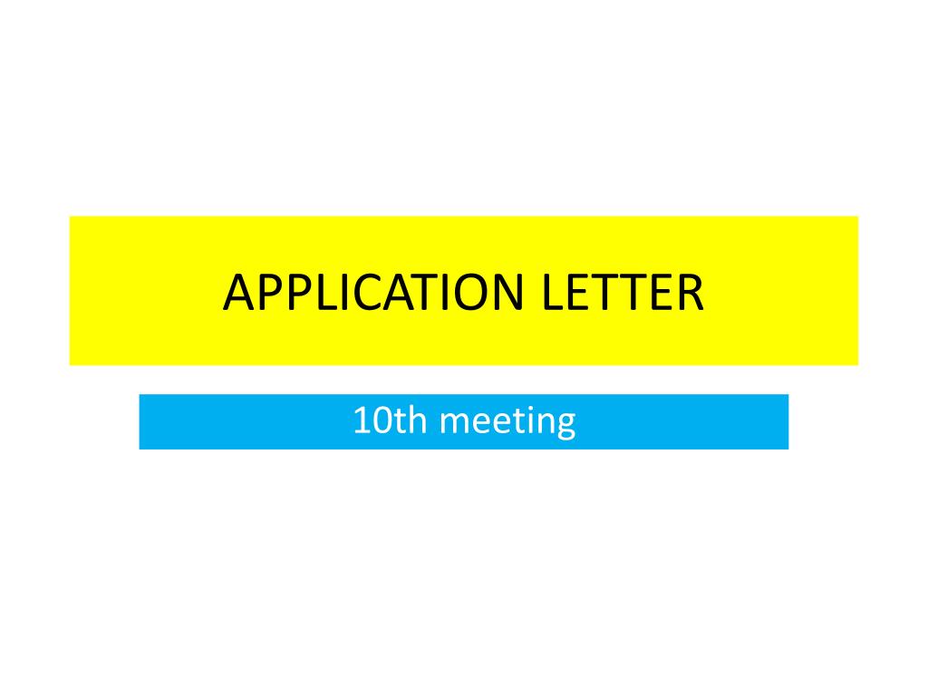 power point application letter