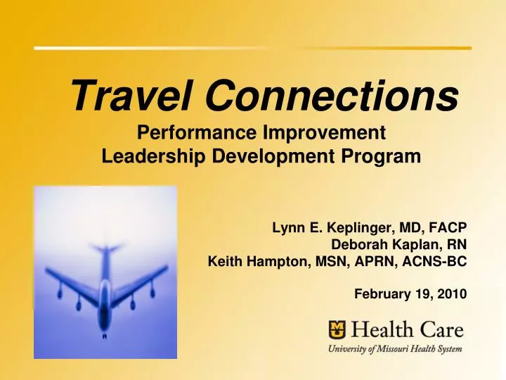 travel connections performance improvement leadership development program n.