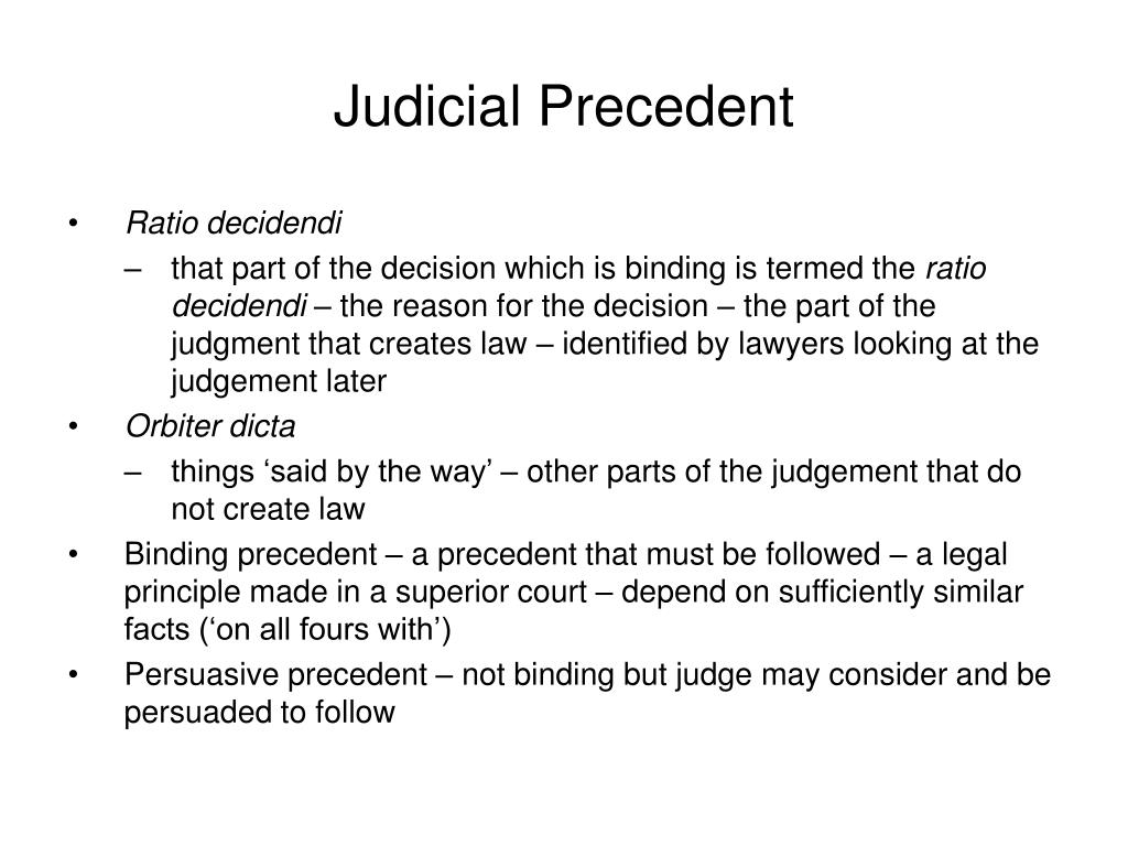 disadvantages of judicial precedent essay