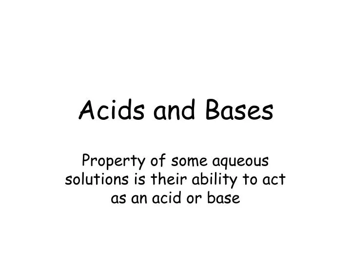 acids and bases n.