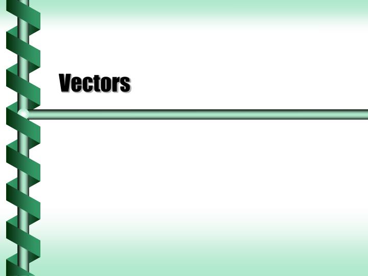 vectors n.