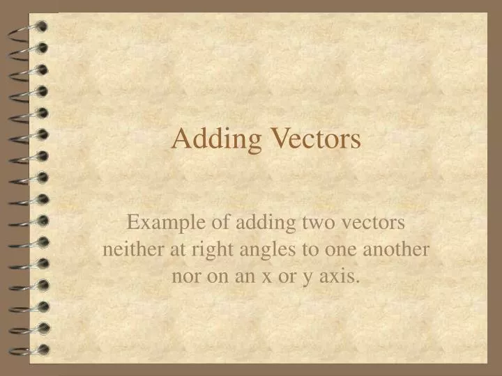 adding vectors n.