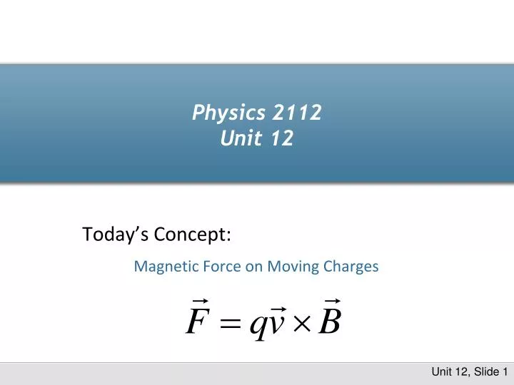 physics 2112 unit 12 n.