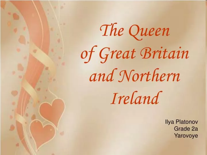 the queen of great britain and northern ireland n.
