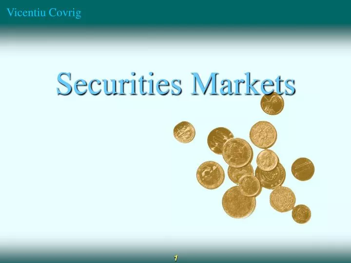 PPT Securities Markets PowerPoint Presentation, free download ID