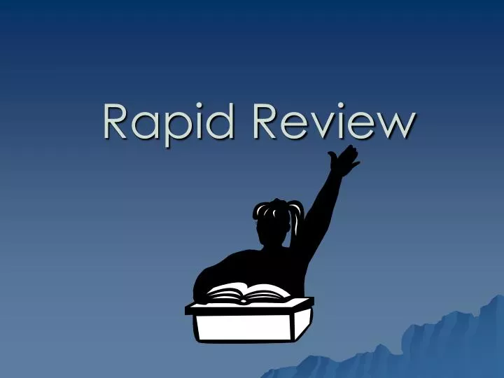 rapid review n.
