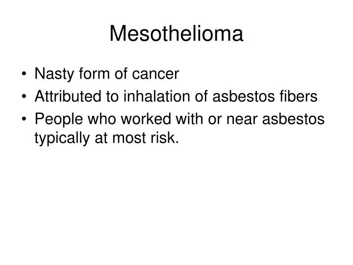 pleural mesothelioma cancer