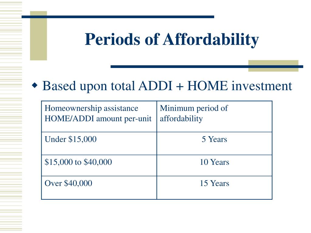 PPT American Dream Downpayment Initiative (ADDI) PowerPoint