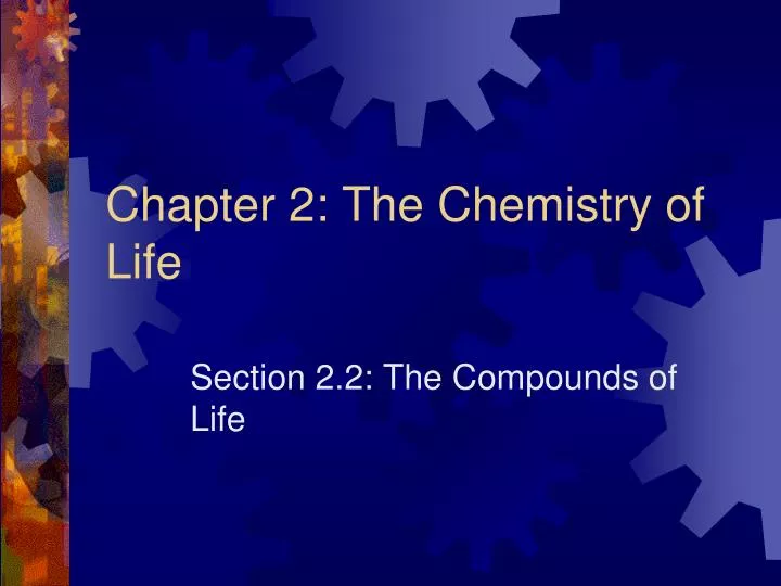 chapter 2 the chemistry of life n.