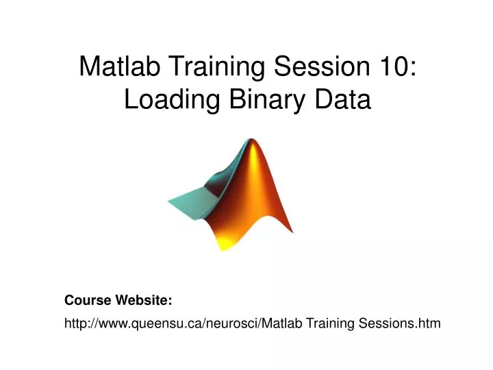 matlab training session 10 loading binary data n.