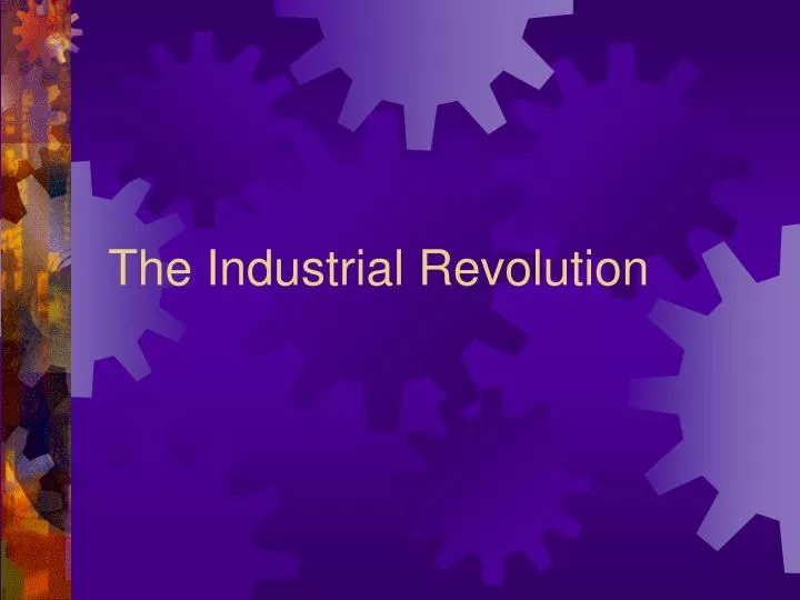 the industrial revolution n.