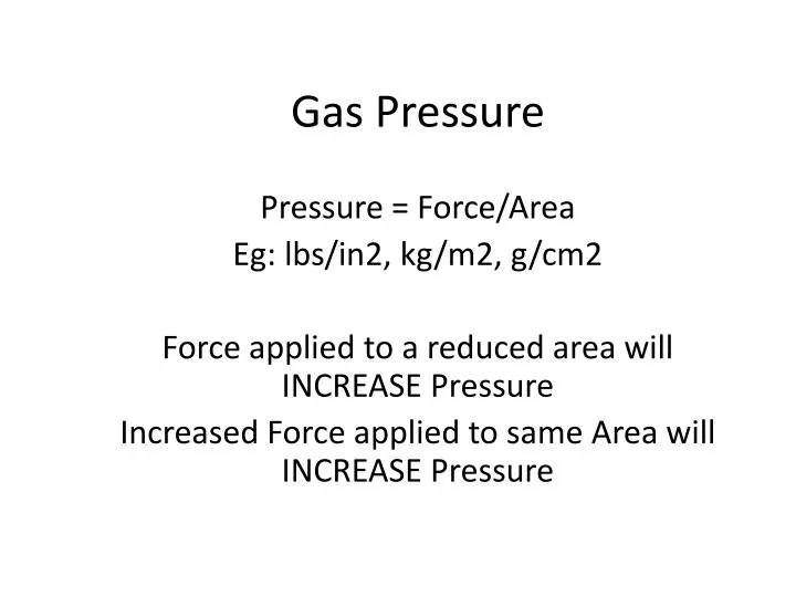 PPT Gas Pressure PowerPoint Presentation, free download ID1445532