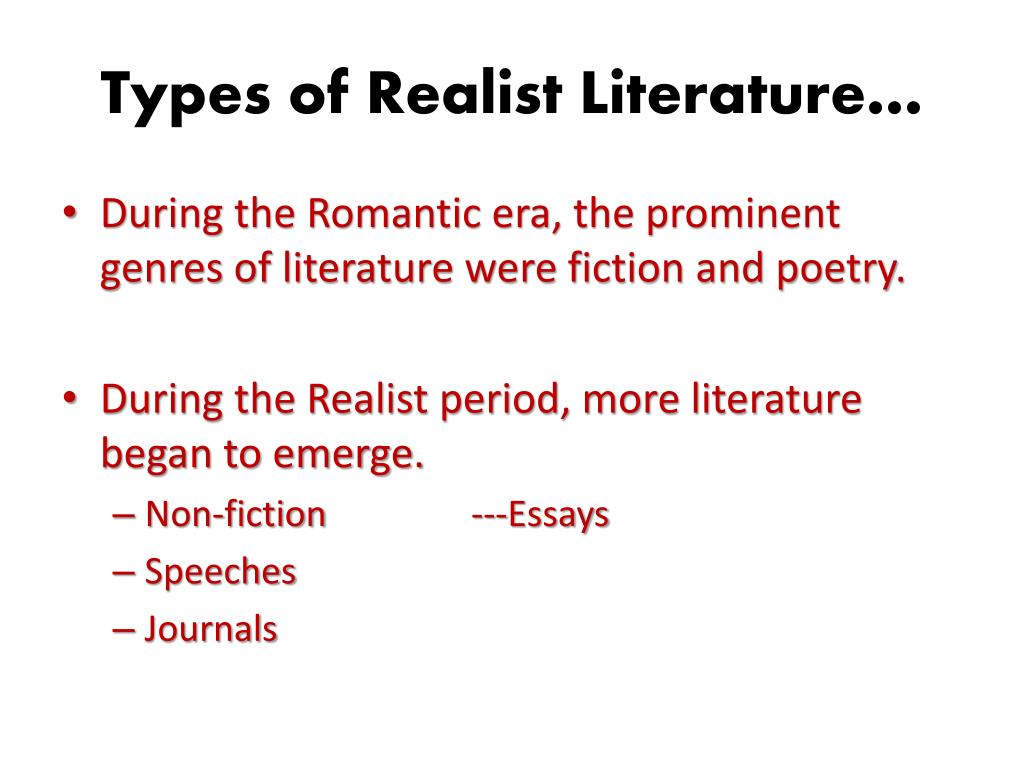 PPT Literary Realism PowerPoint Presentation, free download ID1445708