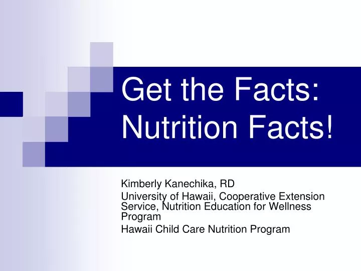 get the facts nutrition facts n.