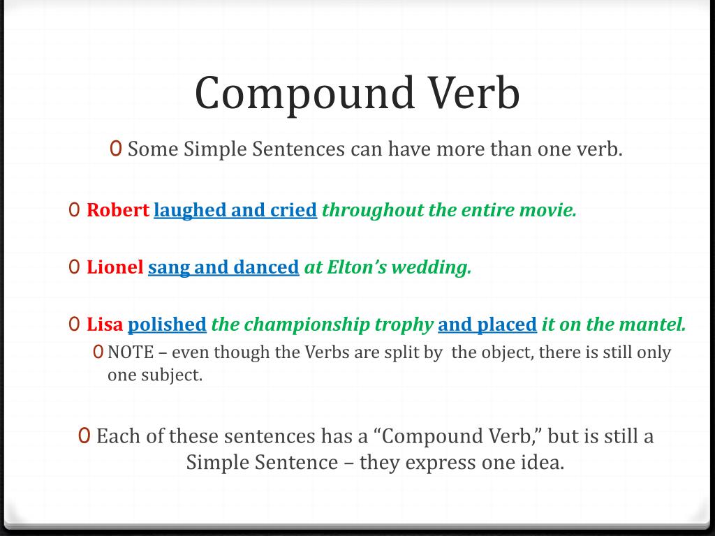 What Is A Compound Verb?