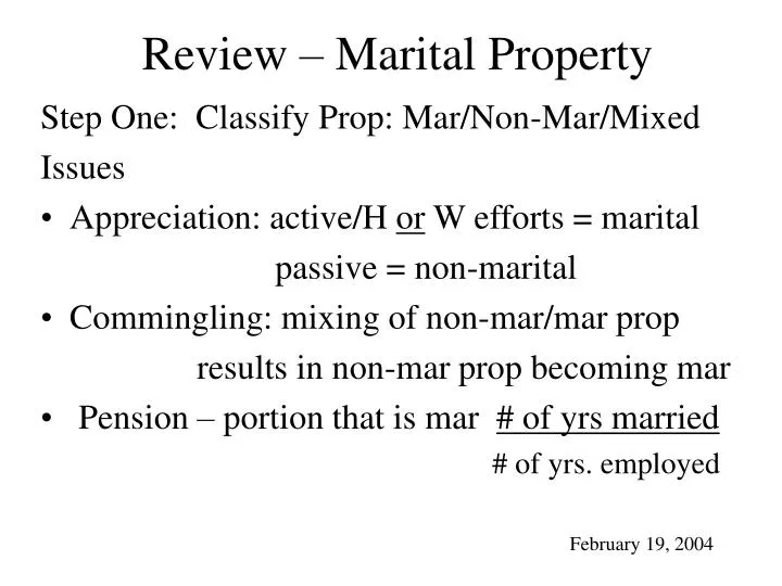 review marital property n.