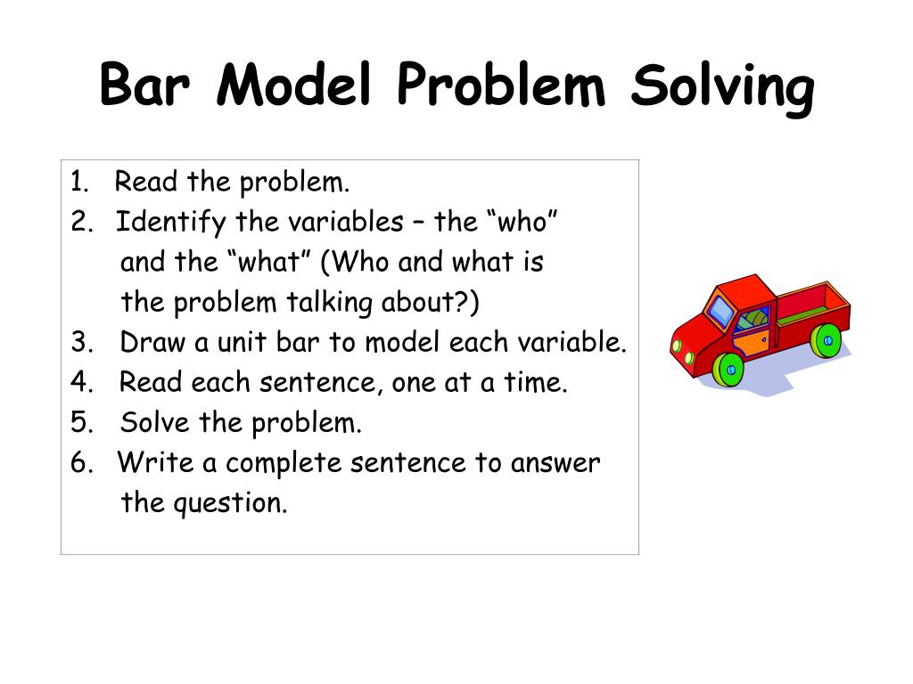 bar model problem solving