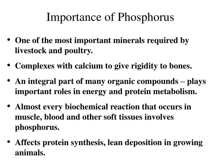 PPT - Importance of Phosphorus PowerPoint Presentation, free download ...