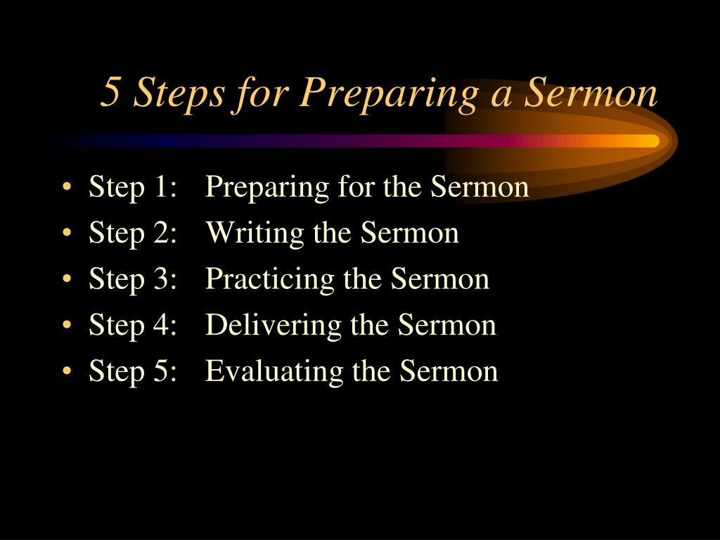 PPT - Preparing A Sermon PowerPoint Presentation, free download