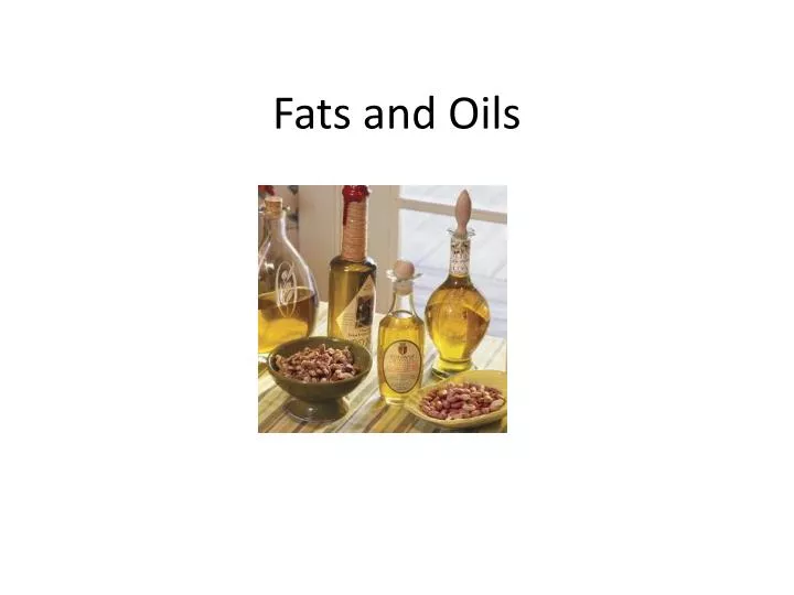 fats and oils n.