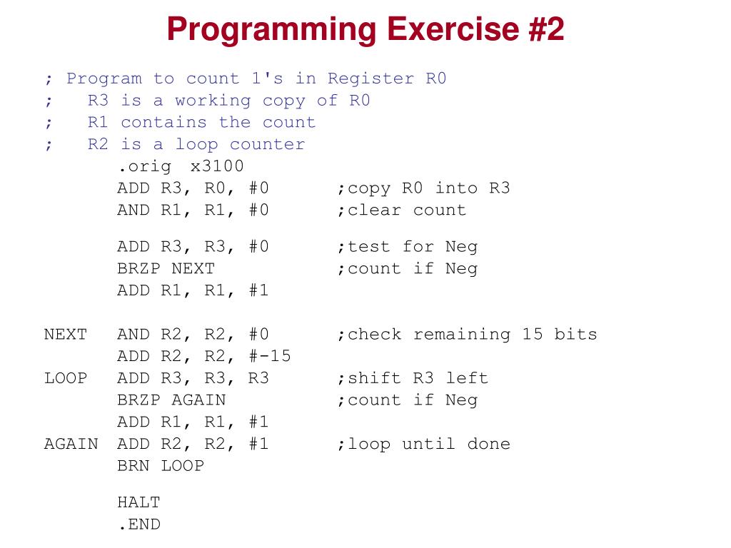 write program in assembly language