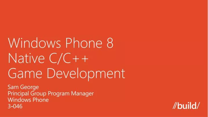 windows phone 8 native c c game development n.