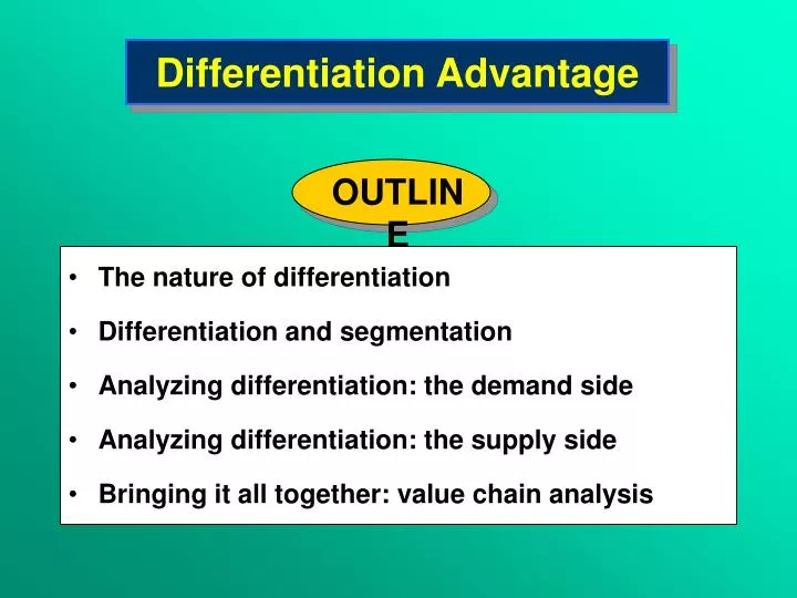 differentiation advantage n.