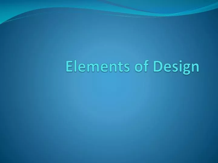 elements of design n.