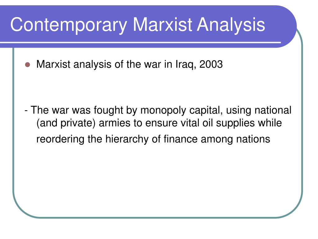 Marxism And The State An Analytical Approach