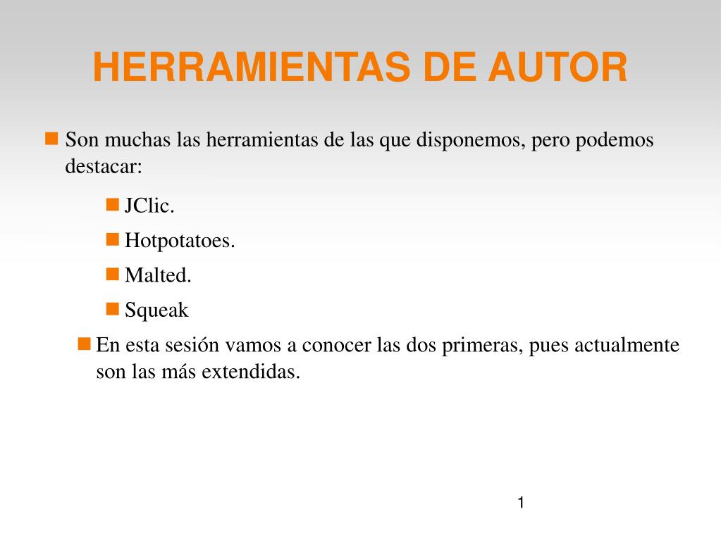 PPT - HERRAMIENTAS DE AUTOR PowerPoint Presentation, free download -  ID:1448405