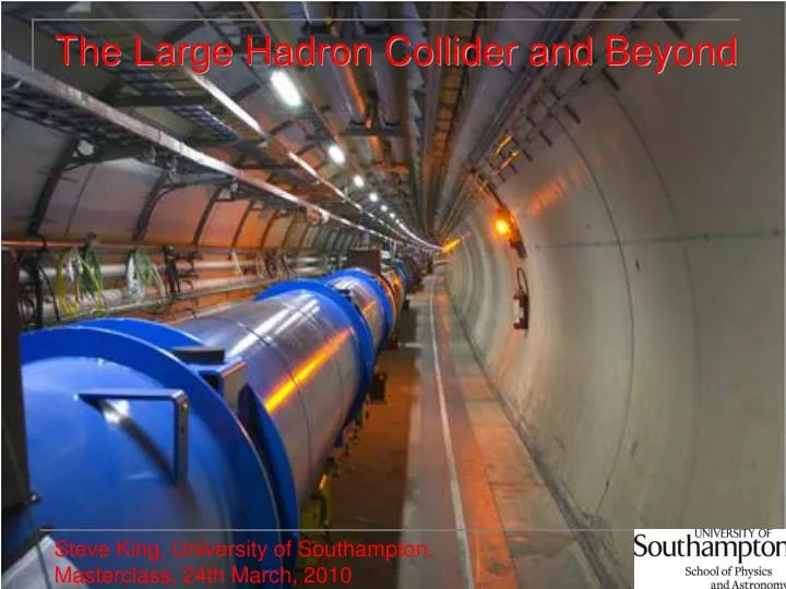the large hadron collider and beyond n.
