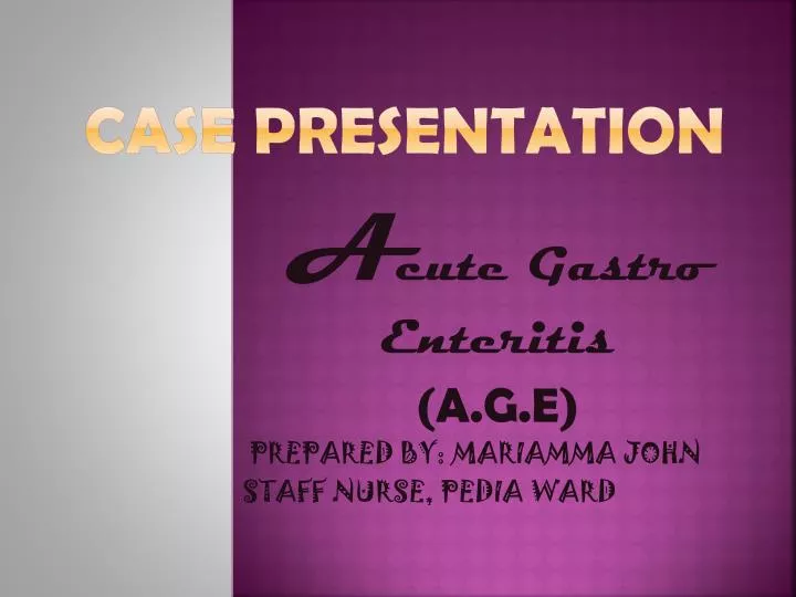 presentation case presentation