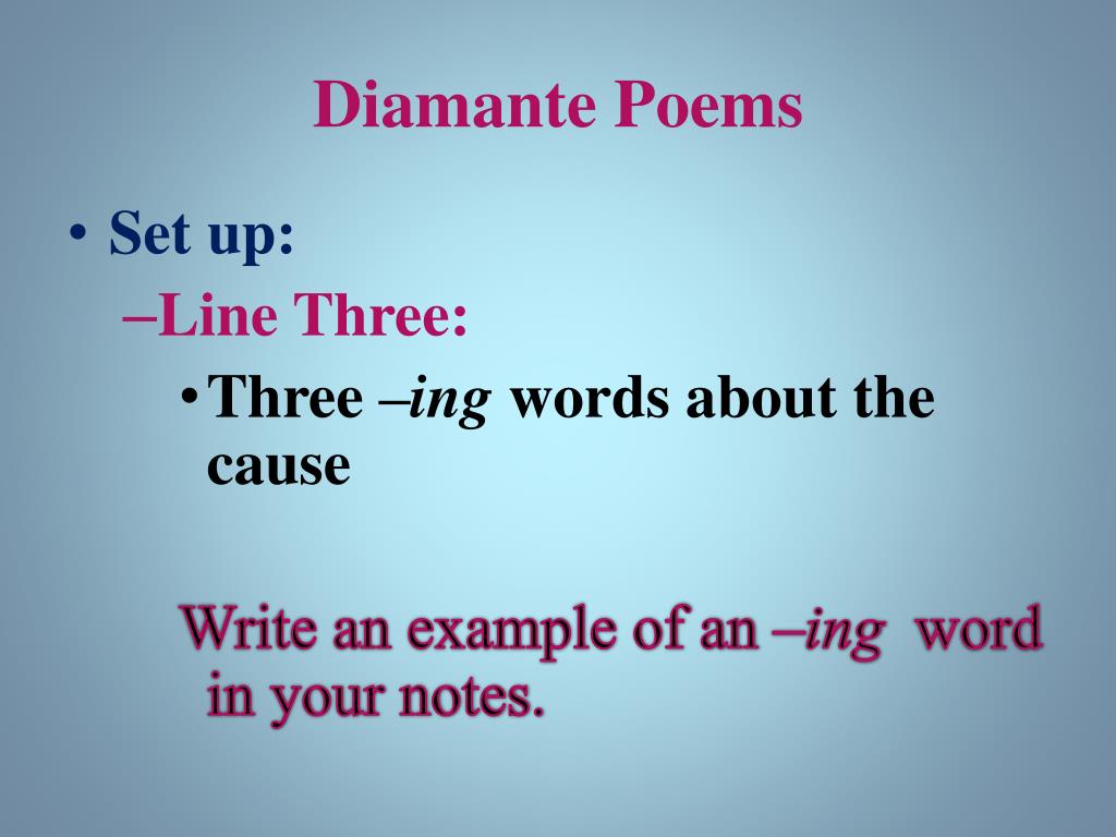 Ppt Diamante Poems Powerpoint Presentation Free Download Id1448456
