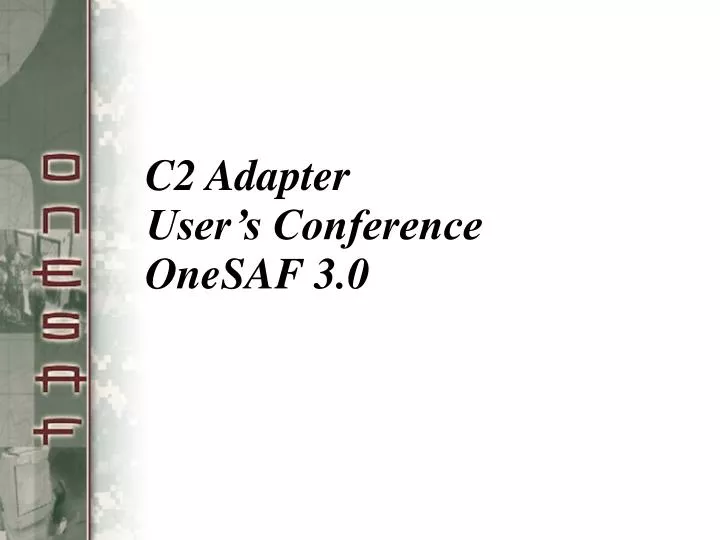 c2 adapter user s conference onesaf 3 0 n.