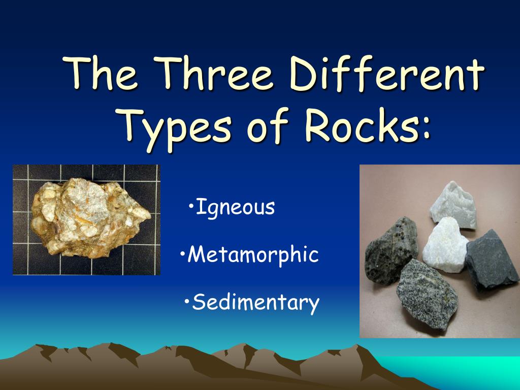 make a presentation about the types of rocks