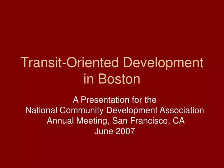transit oriented development in boston n.