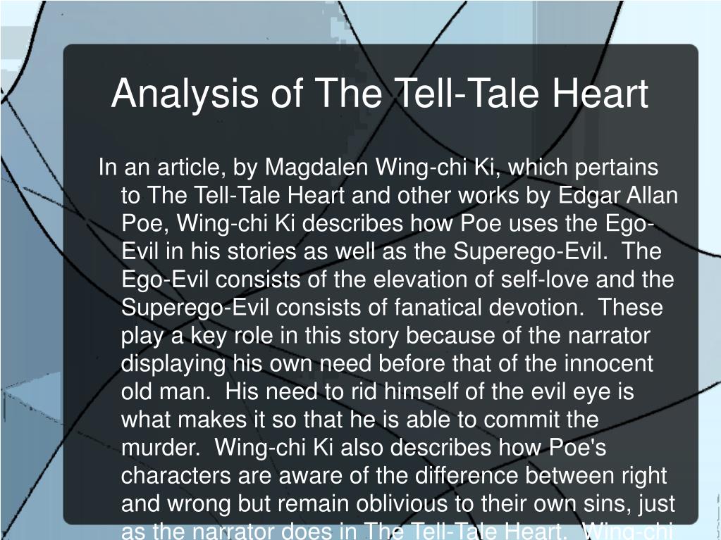 good thesis for tell tale heart